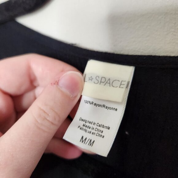 L SPACE Black Twilight Wrap Dress - Picture 6 of 7